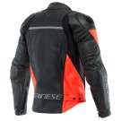 RACING 4 LEATHER JACKET-BLACK/FLUO-RED thumbnail