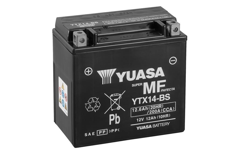 Yuasa kvalitetsbatterier = originaltmontert ! Lang levetid - mere kjøreglede.